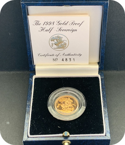 1998 proof half gold - 1998,