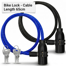 65cm Bike Lock Cable with 2