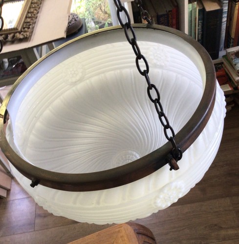 Opaline milk glass art - glass,