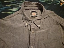 Cedarwood State - Long Sleeve Shirt - Large - Grey & Front Pocket - 100% Cotton