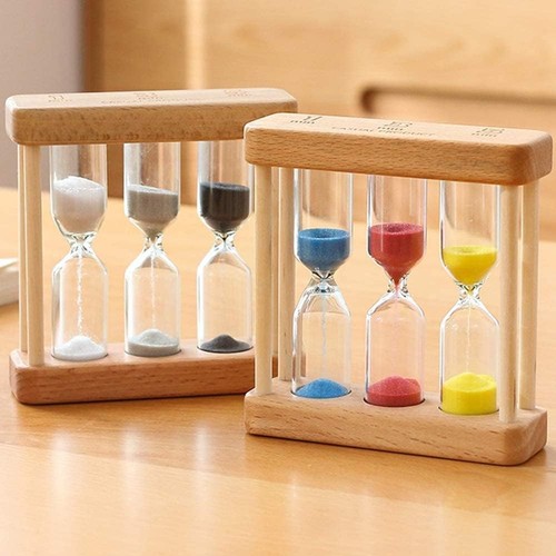 Hourglass clock wooden sand - clock,