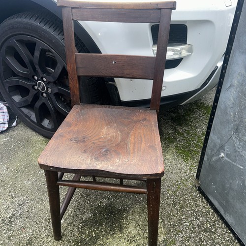 Antique church chapel chair - chapel,