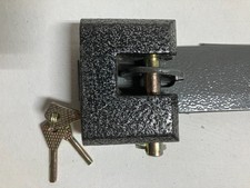 CAST IRON SHUTTER LOCK +HASP AND STAPLE HEAVY DUTY