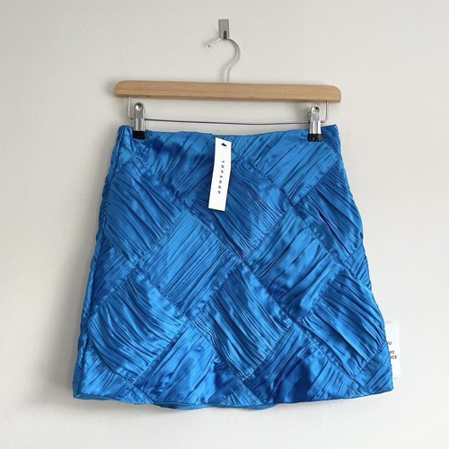 Topshop blue satin weave - satin,