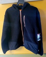 NEW Ozark Trail Women's Zip Up Fleece Jacket Size XL 16-18 Black Soot Warm