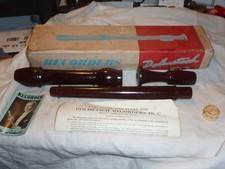 DOLMETSCH TENOR RECORDER 1964 IN ORIGINAL BOX BS 3499, BOOSEY & HAWKES.