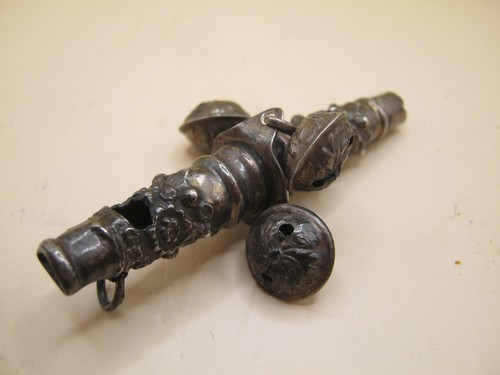 Antique georgian baby - antique, rattle