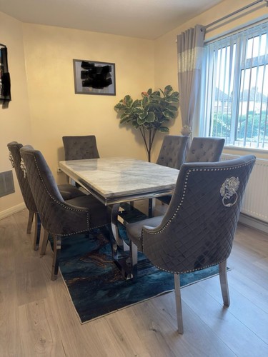 Dining table and chairs - table, set