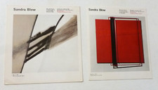 SANDRA BLOW   1966 and 1973 ART EXHIBITION CARDS