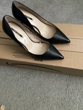 Zara Black Leather Gold accent