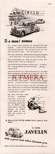 Jowett javelin litre - javelin, motor