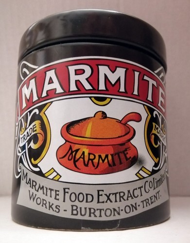 Black ceramic marmite storage - black,
