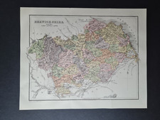 Antique (1886) map  -