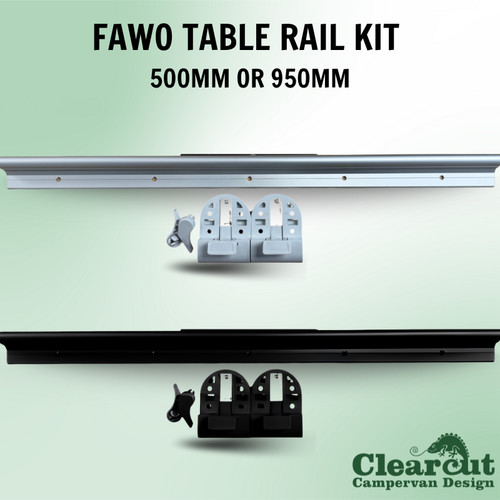 Campervan table rail kit - campervan,
