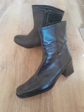 Bally FOLATA Black Ankle Boots 1998 All Leather Size 39/6  (fit as 6.5) VGC