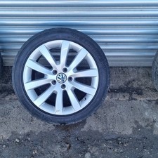 VW Scirocco 2009-2018 INCH 17" BEACH SINGLE ALLOY WHEEL SILVER 1K8601025