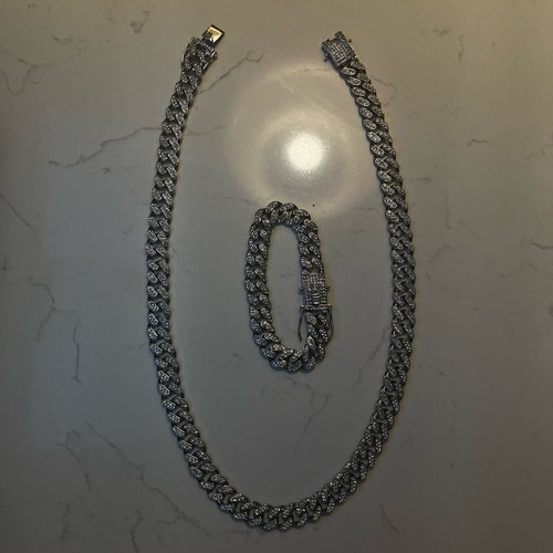 Silver cuban link - silver, chain