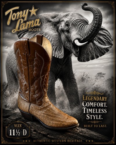 Tony lama usa exotic african - lama,