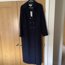Hobbs Brenna Coat Navy Blue NWT SIZE 18