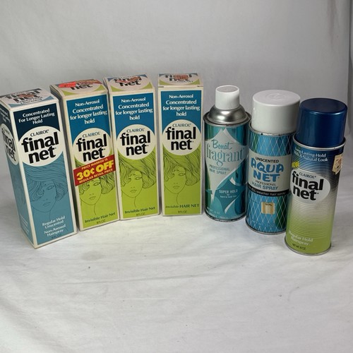Vintage hairspray lot new old - hairspray,
