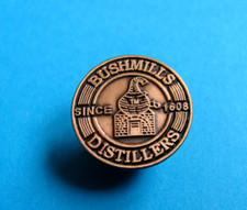 Bushmills Irish Whisky / Whiskey Pin Badge. Metal.