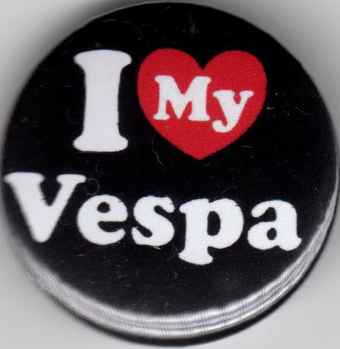 Vespa pin button badge 25mm - button,