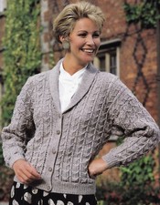LADIES~CARDIGAN~SHAWL COLLAR