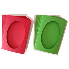 Oval Aperture Tri Fold Card