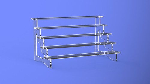 Steps acrylic display - display, stand