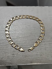 9ct Yellow Gold Flat Curb Mens