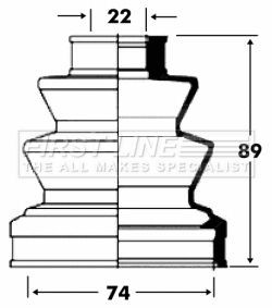 First line fcb2826 drive shaft - line,