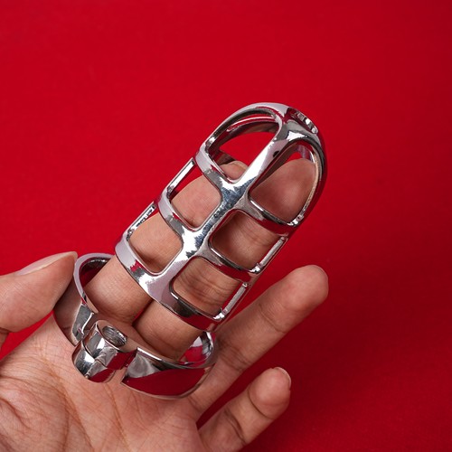 Metel male chastity penis cage - male,