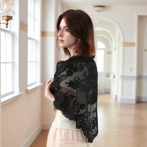 Lace chapel veil scarf - lace,