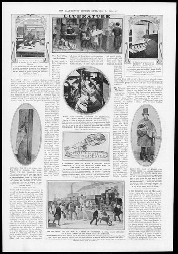 1911 antique print post - -,