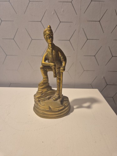 Brass miner figure - brass,