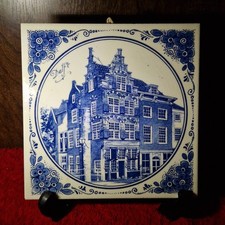 Royal Mosa Delft Blue Holland Wall Tile – Architectural Scene