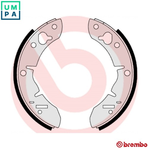 Brake shoe set 501 - brake,