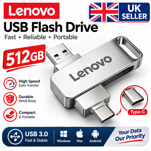 Lenovo 512gb usb type - 512gb,