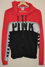 Womens Victoria's Secret Pink Full Zip Hoodie UK Small