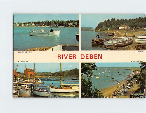 Postcard river deben - river,