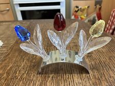 Swarovski Crystal Tulip Set In Excellent condition !!!