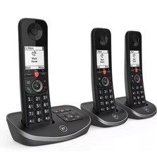 BT Advanced Trio Triple Cordless Phone Telephone Answer Machine Call Blocker