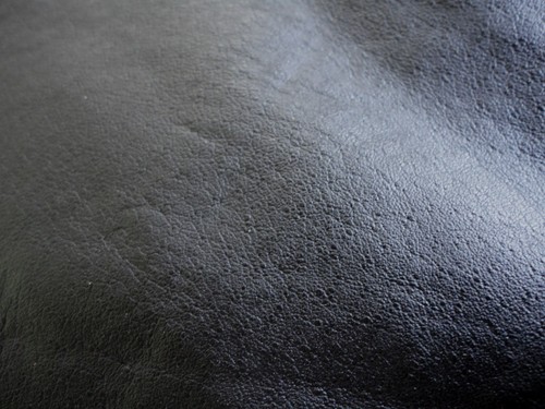 Jet black pigskin - jet, leather
