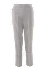 Womens White Straight Leg Ladies Trousers - Ideal for Bowls