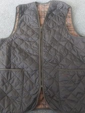 Mens Brown Barbour Quilted Waistcoat/Liner. Size 44 Excellent Condition.