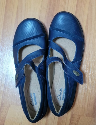 Clarks women navy shoes size - clarks,