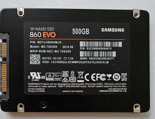 500gb 860 evo nand ssd - evo, v-nand