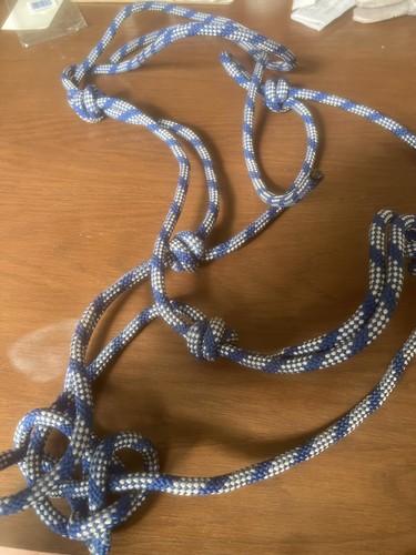 Rope halter headcollar - rope, natural