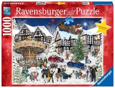 Ravensburger 15359" Snowy Christmas Village Puzzle Rare Good Condition