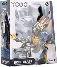 Silverlit Robo Blast, Large Interactive Robot, Shoots Darts from Fist, 34cm Tall
